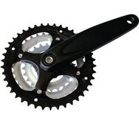 Pedalier vtt triple 42-34-24d l170 alu strong argos 9v noir (axe carre 113) noir G