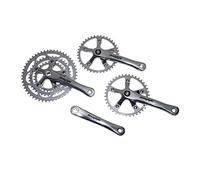 Stronglight Pedalier Route 8-9v. Impact Tandem Argent 170mm 51-39-30 (kit Avant + Arriere) (axe Carre 115mm)