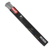 Stronglight Rayon INOX Argent 2mm L 262mm avec ECROU (Boite DE 100)