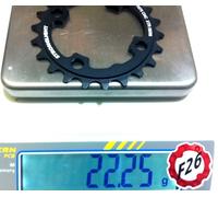 Plateau vtt 4bra d.64 stronglight 22dts interieur triple noir alu 7075 compatibl