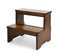 StrongTek Marchepied en Bambou pour Adultes et Enfants, marchepied de lit avec Fond antidérapant, très résistant pour Cuisine, Salle de Bain, marchepied de Chevet, marchepied en Bois, capacité de