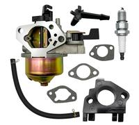 Strongthium Carburateur 27mm avec Isolateur compatible avec Honda GX390 GX340 GX270, compatible avec Predator 420cc 440cc, Moteur 11ch 13ch, Kit avec Bougie et Joints pour Motopompe