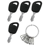 Strongthium Clé de Contact Remplacement pour John Deere GY20680 AM123426 Husqvarna 532140403 Craftsman 140403 Toro 112-0312 Tracteur Tondeuse | Lot de 4 Clés + Porte-Clé