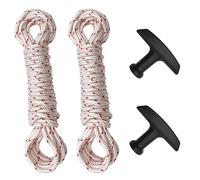 Strongthium Corde de Lanceur 3,5mm & 4mm (12m) Compatible avec Honda Briggs & Stratton Stihl, Cordon de Traction pour Tondeuse à Gazon, Tronçonneuse, Groupe Électrogène, 2 Bobines