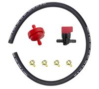 Strongthium Durite Essence 1/4" (6,35mm) 63cm + Filtre Essence + Robinet Essence Compatible Briggs & Stratton 298090 298090S Tondeuse Moteur avec 4 Colliers