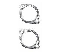 Strongthium Joint d'Échappement 3" 2 Trous pour Bride 76,2mm Haute Température 105mm entraxe Acier+Graphite 5 Couches Lot 2