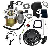 Strongthium Predator 212 Tune Up Parts Kit de Carburateur pour 196 cc, 200 cc, 212 cc, 224 cc + Démarreur à câble, Bobine, Filtre à air, Bougie d'allumage, Ressorts papillon papillon + Joints