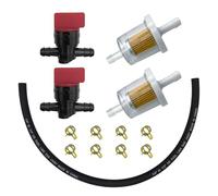 Strongthium Robinet Essence 1/4" + Durite + Filtres pour Briggs & Stratton 691035 494768 698183, Toro, MTD Tondeuse Tracteur Jardin Moteur Kit Carburant