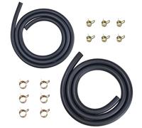 Strongthium Tuyau à essence - 5 mm et 8 mm - Avec 12 colliers de serrage - Convient pour tondeuse à gazon Stihl MS 170 180, Briggs & Stratton, tronçonneuse Husqvarna, débroussailleuse