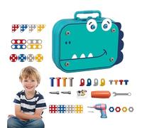 Stronrive Boîte à Outils pour, Outils de Jeu | Ensemble d'outils à vis pour | Jouet à vis pour, 211 pièces, vis, perceuses, boulons, Ensemble d'outils de Jouets d'apprentissage créatifs et éducatifs