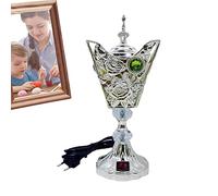 Stronrive Brûleur d'encens d'église | Brûleur de Charbon de Bois d'encens électrique | Brûleur d'encens en métal Encensoir du Moyen-Orient Brûleur d'encens d'église