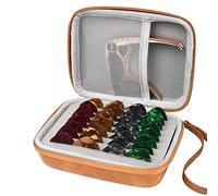 Stronrive Étui Porte-médiator pour Guitare | Mallette de Rangement pour Choix de Toutes Tailles - Organisateur de médiato de Guitare avec 15 médiators colorés pour Guitare électrique Acoustique