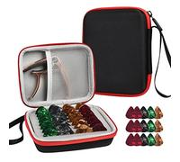 Stronrive Étui Porte-médiator pour Guitare - Organisateur de Sac pour kit d'accessoires pour Joueur de Guitare | Toutes Les Tailles Picks Storage Box Pouch Bag, Mallette de Rangement pour Accessoires