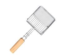 Stronrive Pelle À Litière pour Chat | Métal Anti-Adhésive avec Grille Fine Et Tête Plate pour Litière Féline | Design Pousser-Tirer Manche en Bois Léger pour Maison Chats et Chatsons