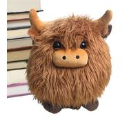 Stronrive Peluche Vache,des poupées à câliner Confortables et réalistes pour Les | Peluche Animal De La Ferme Bovin, Réaliste | pour Toute La Famille, Les Amis, Les, Garçons, Adolescents Et Adultes