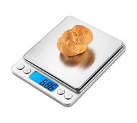 Stronrive précision pour l'alimentation,Balance Alimentaire électronique en Acier Inoxydable 3 kg | comptage en Acier Inoxydable, carats, onces, grammes, Chargement USB, arrêt