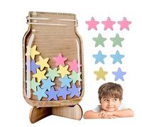 Stronrive Récompenses pour Enfant, Bocal À Récompenses avec 25 Étoiles, Récompenses pour La Gestion La ocal À Récompenses pour Motiver Les Enfant À Bien Se Comporter