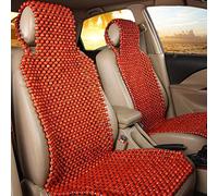 Stronrive Siège en Perles Bois Naturel, Coussin Rafraîchissant et Massant pour Voiture, Universel D'été Cool en Bois (Siège Avant)