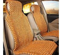 Stronrive Siège en Perles Bois Naturel, Coussin Siège Voiture Rafraîchissant, Coussin Massant pour Voitures, Universel D'été Cool en Bois Perle en Bois Siège (siège Avant)