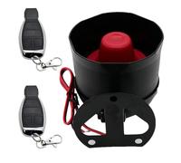 Stronrive Système d'alarme de véhicule, système d'alarme antivol de Voiture - Dispositif antivol de sirène d'alarme de Voiture 12 V | Système d'alarme sonore Fort et Clair, 2 télécommandes,
