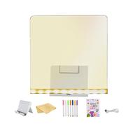 Stronrive Tableau de Dessin Lumineux | Tapis d'Écriture et de Gribouillage à Connexion USB - Panneau Lumineux LED Effaçable Comprenant des Marqueurs - Pour Garçons Et Filles, Salle De Jeu, Maison,