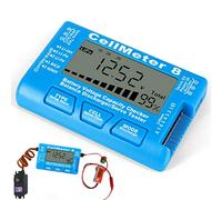 Stronrive Tension Capacité Batterie, Contrôleur Capacité Batterie Numérique, Testeur Tension Domestique pour LiPo Life Li-ION NiCd NiMH