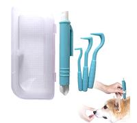 Stronrive Tire-tiques pour Chiens,Kit de 4 Pinces à Crochets pour enlever Les tiques | Fournitures Anti-puces pour Animaux de Compagnie, Chiens, Chats, Humains, Chevaux