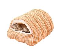 Strop De Couro Para Afiação | Nid Chaud Et Douillet Avec Doublure En Peluche | Lit Caverne Pour Chien Partiellement Fermé Et Lavable,Convient Aux Chatons, Chiots, Petits Animaux En Hiver Pour Le Somme