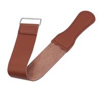 Strop en Cuir de Rasage Ceinture d'affûtage de rasoir droit pliable avec poignée en cuir, outil barbier professionnel for hommes, accessoire meulage réglable