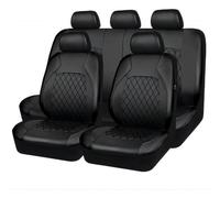 StRoux 9 Pièces Cuir Voiture Ensembles Housses Siège pour Renault Megane 4 Estate, sur Mesure Couvre Sieges Confortable Respirant ImperméAble Nonslip Protection Accessoire,B/Black