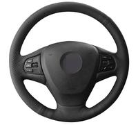 StRoux pour BMW X3 F25 2010-2017 Caches de Volant, DIY Cuir Couvre-Volant de Voiture Cousu à la Main Respirant Antidérapant Protection Accessoires,D/Redline