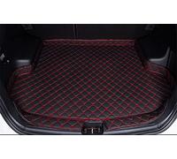 StRoux Tapis De Coffre Voiture pour Citroen C3 aircross 2017-2025, Cuir Bac de Coffre Cargaison Doublure Plateau Antidérapant Imperméable Moquettes Protection Intérieur Accessoires,Black-Red