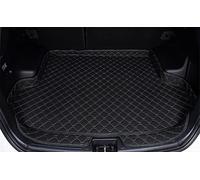 StRoux Tapis De Coffre Voiture pour Citroen C3 aircross 2017-2025, Cuir Bac de Coffre Cargaison Doublure Plateau Antidérapant Imperméable Moquettes Protection Intérieur Accessoires,Black-Beige