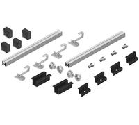 STROXX Energy - Support pour 4 panneaux solaires - Kit de montage pour toit incliné et tuiles de toit - Profilé en aluminium, rail de fixation - Module PV - Kit de montage, profilé en aluminium