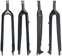 STRTG Fourche Rigide De Vélo Fourche Avant De Vélo Entièrement en Carbone 3K Frein À Disque Fourche Dure Fourche De Vélo VTT Accessoires De Vélo Droit 26/27,5/29 "Pouces A,27.5inch