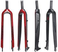 STRTG Fourche Rigide De Vélo Fourche Avant De Vélo Entièrement en Carbone 3K Frein À Disque Fourche Dure Fourche De Vélo VTT Accessoires De Vélo Droit 26/27,5/29 "Pouces F,27.5inch