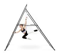 VEVOR Structure Balançoire pour Yoga Aérien avec Hamac de 6 m, Portique pour Hamac et Yoga avec Charge Max. 200 kg, Support de Traction Triangulaire, Réglages Horizontal et Vertical, pour Pilates