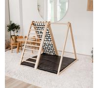 Structure d’escalade pliante en bois pour enfants avec tapis de sécurité de haute qualité, fabriquée dans l’UE, qualité autrichienne de CLIFF