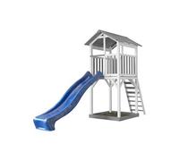 AXI Beach Tower Aire de Jeux avec Toboggan en bleu & Bac à Sable | Grande Maison enfant extérieur en Gris & Blanc | Cabane de Jeu en Bois FSC