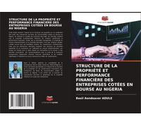 Structure De La Propriété Et Performance Financière Des Entreprises Cotées En Bourse Au Nigeria
