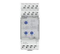 Interrupteur crépusculaire fixation sur rail din. 2 Modules. Réglage 2-50000 lux. Alimentation 230v, contact inverseur 16a. Temporisation à l'enclench