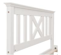 Structure de lit Deuxième génération de lits en bois chaleureux et sensoriels cadre de lit simple avec cadre à lattes lit en bois