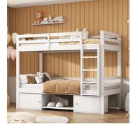 Structure de lit Lit superposé pour enfants de haute qualité, nouveau design, lit bébé avec étagère à chaussures et casier, le lit