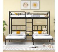 Structure de lit Nouveau Premium sense [30544849saa] trois lits, enfants et adolescents trois lits superposés avec échelle, lit en