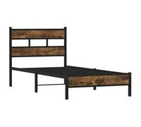 Structure de lit - sans matelas - avec tête de lit - 100x190 cm - pour adulte/enfant JeA555