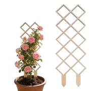 Structure de support pour plantes grimpantes en bois - Tuteur pour orchidées sphériques et plantes suspendues - Design géométrique pour rebord de fenêtre de balcon - Support décoratif pour l'intérieur