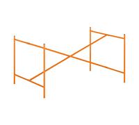 Structure de table Eiermann 2 centré 135x78x66cm