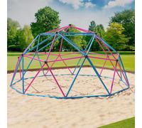 Structure d'escalade 305x305x155cm DomeClimber Enfants Dôme à escalader Geodome 10FT - bleu/rose