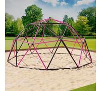 Structure d'escalade 305x305x155cm DomeClimber Enfants Dôme à grimper Geodome 10FT - anthracite/rose
