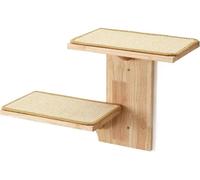 Structure d'escalade pour chats, deux grandes plates-formes, construction en bois durable, Comme indiqué